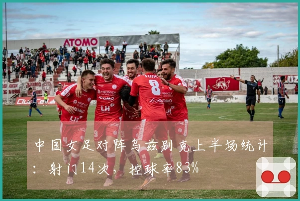 中国女足对阵乌兹别克上半场统计：射门14次，控球率83%
